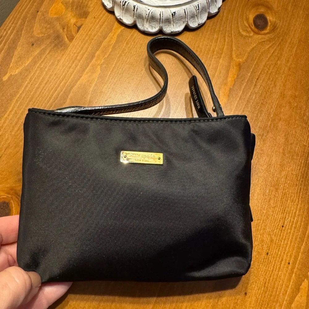 Kate Spade Black Satin Bow Clutch - Picture 4 of 5